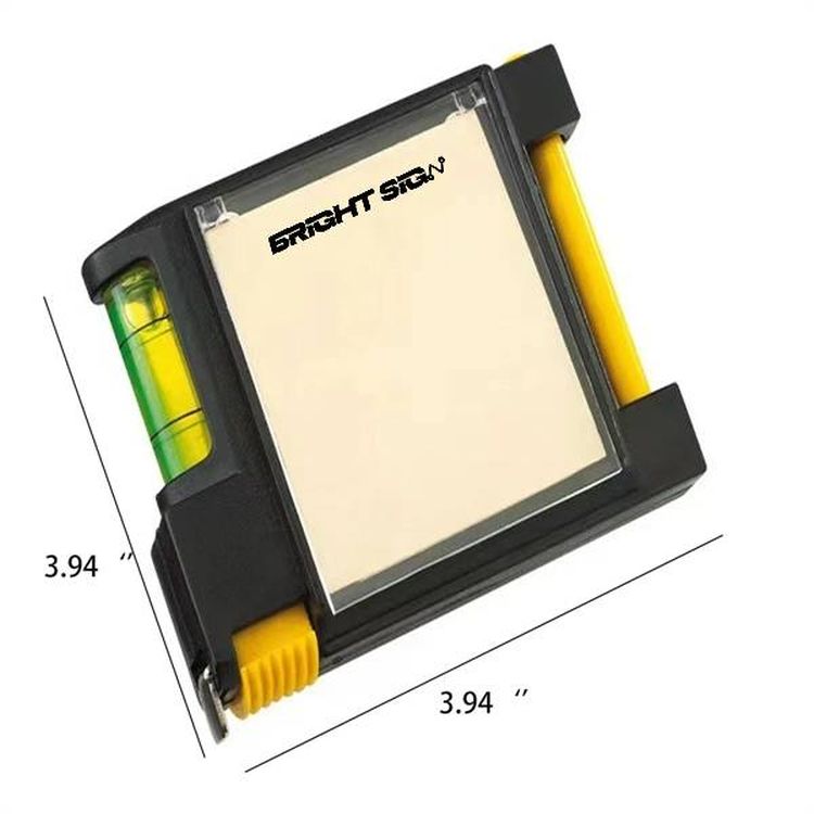 Mini Tape Measure with Level, Notepad, and Pen 3