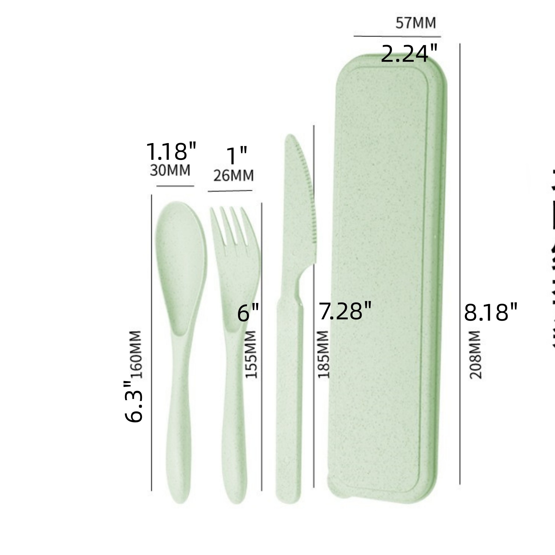 Reusable Travel Utensils Set with Case 2