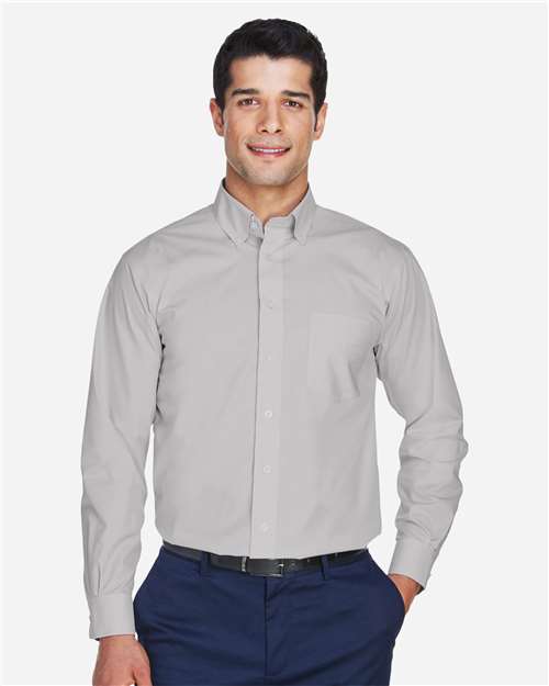 Men's Crown Collection® Broadcloth Woven Dress Shirt - D620 33