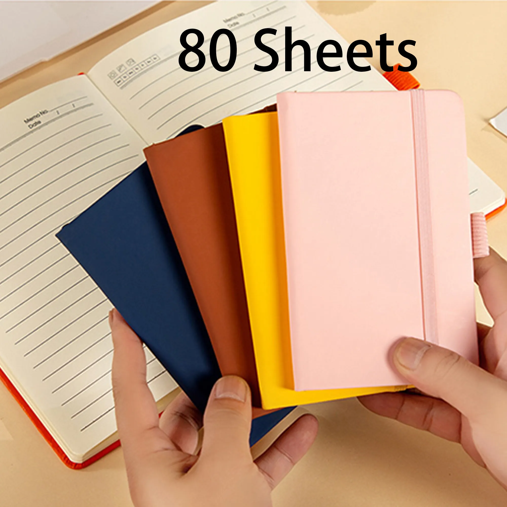 MOQ50 A6 PU Leather Business Notebook Journal Office Planner 3