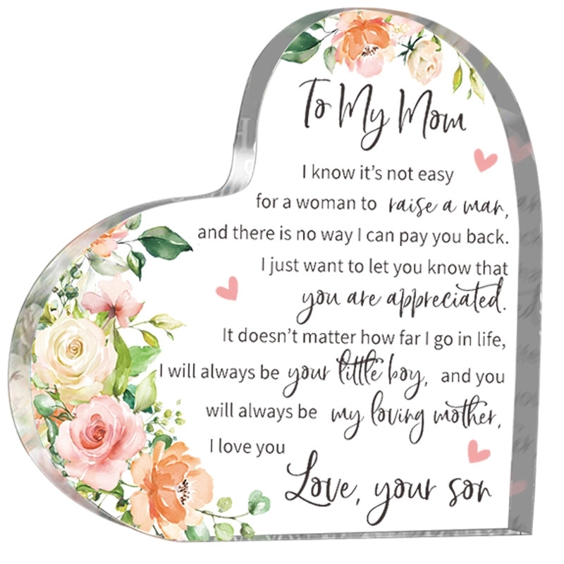 Acrylic Heart Paperweight Award 2