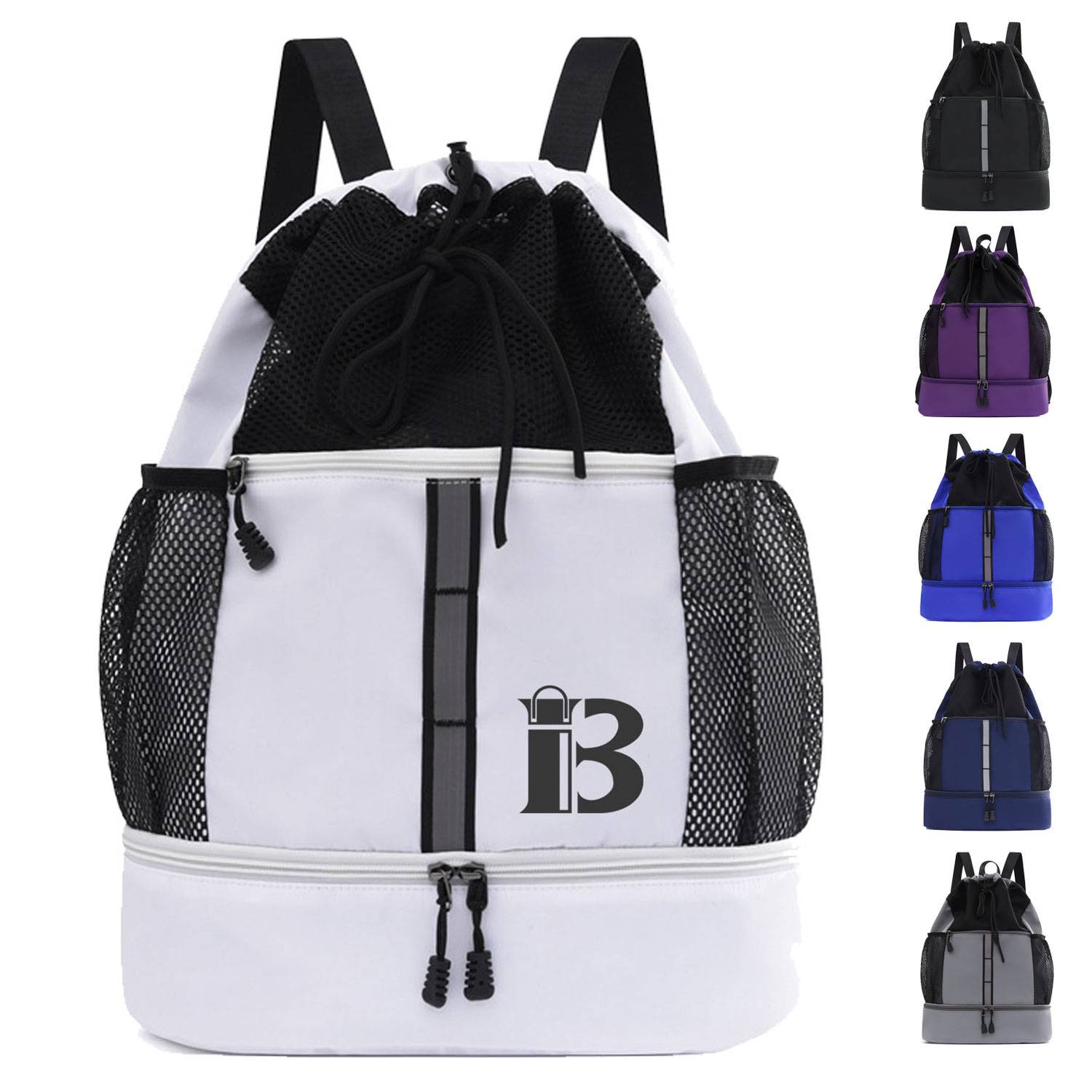 Oxford Cloth Drawstring Fitness Backpack 1