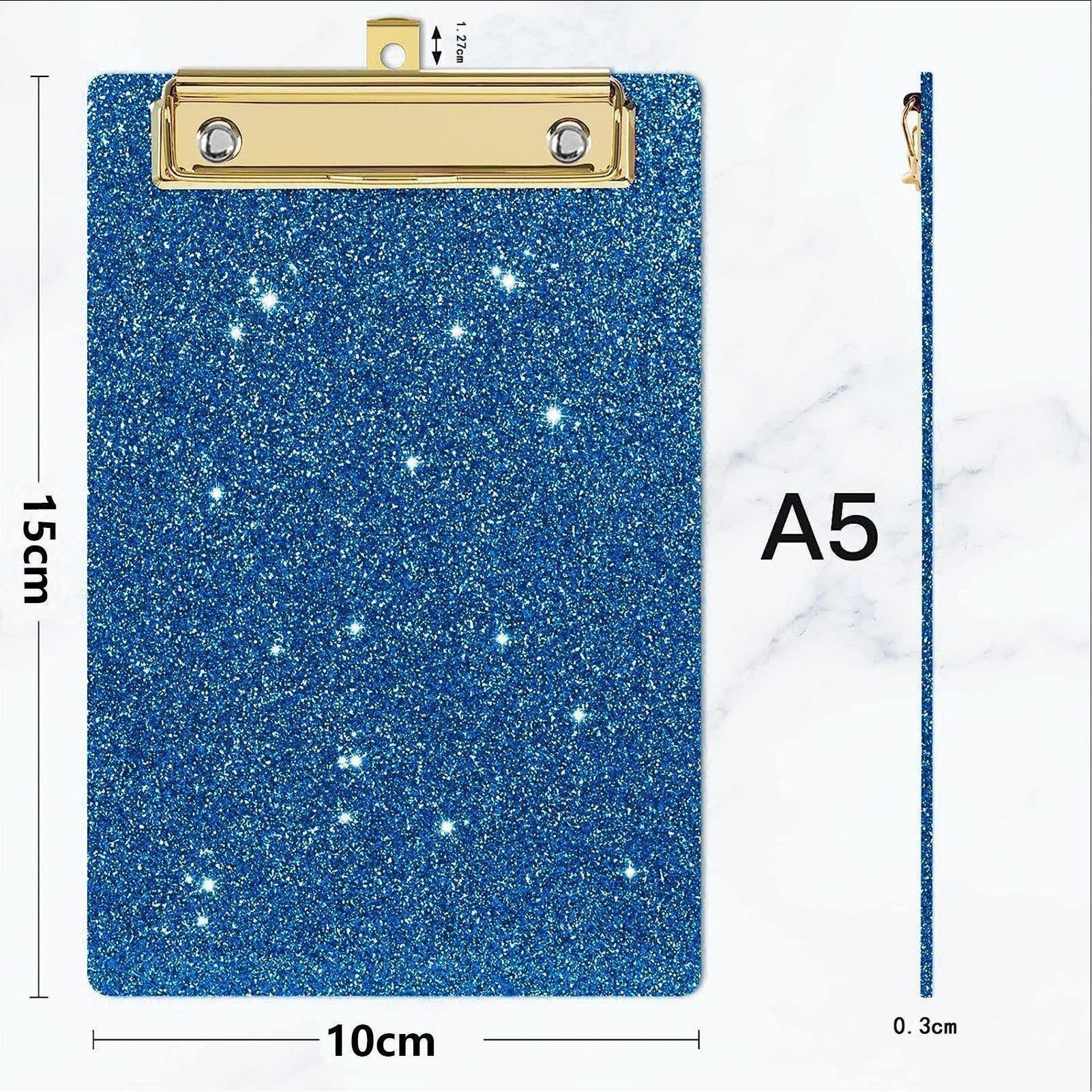 Glitter Acrylic Cilpboard With Clip 3