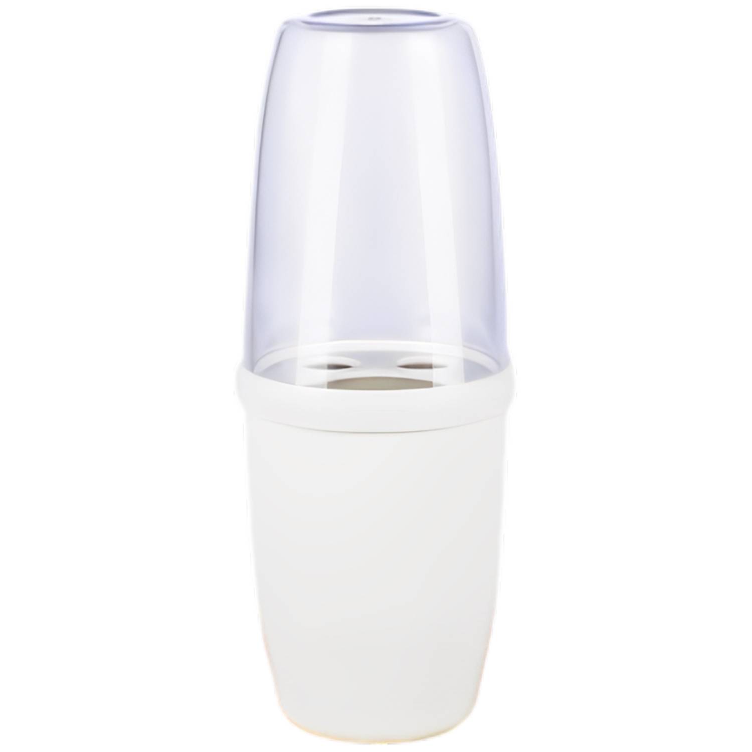 Portable PP Toothbrush Case Travel Storage Cup w/ Lid 4