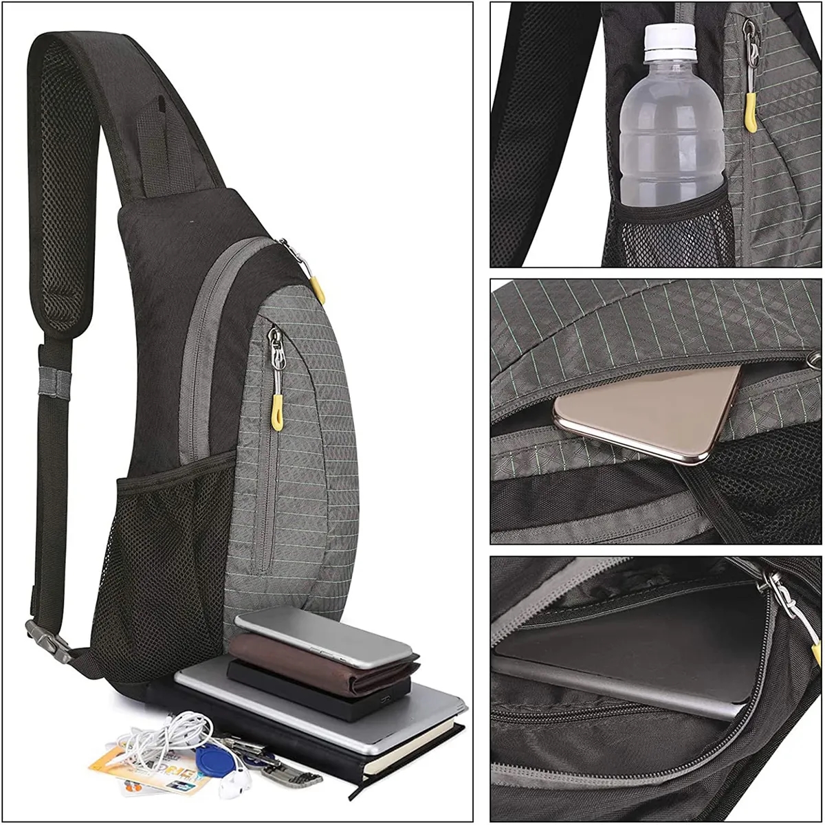 Chest Sling Backpack for Men and Women 2