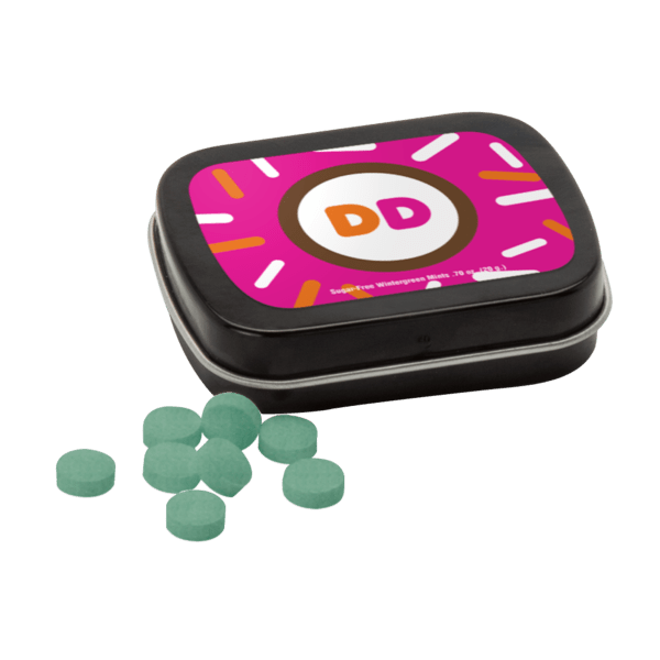 Sugar Free Mints in a Small Rectangular Hinged Tin 4