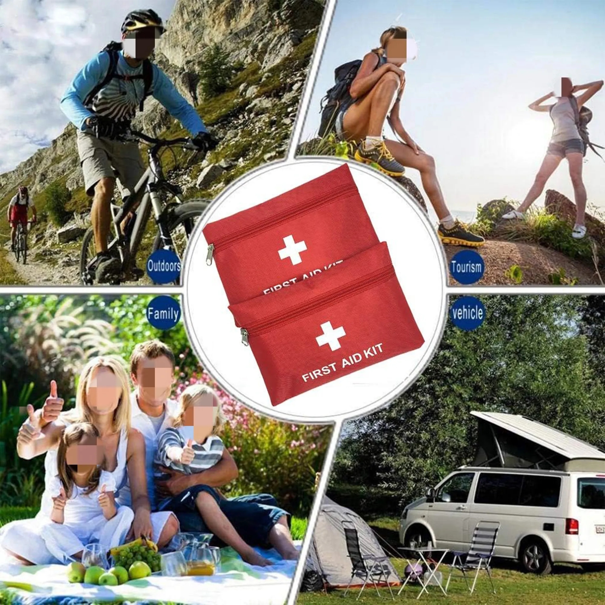 Portable Emergency Survival Kit First Aid Bag 2