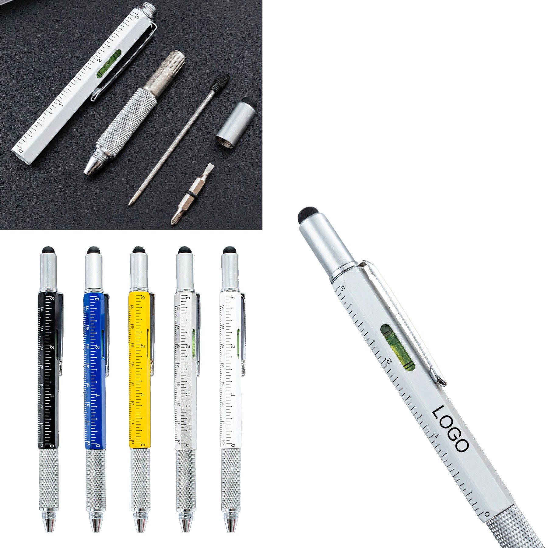 6 In 1 Multifunctional Ballpoint Pen 1