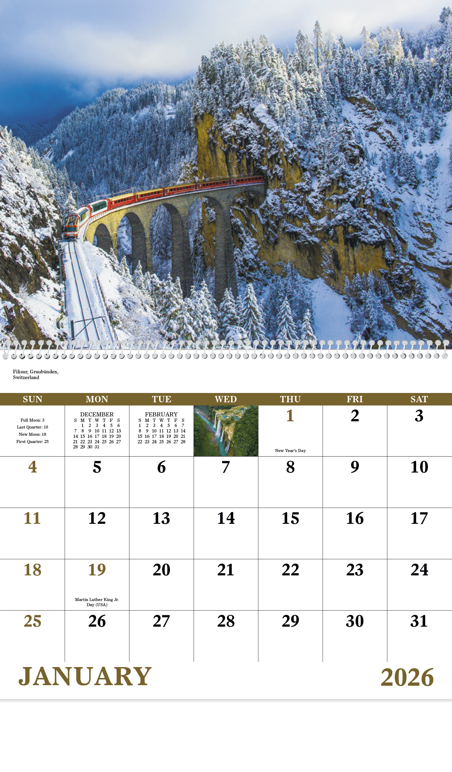 Good Value™ Glorious Getaways - Spiral Calendar 1
