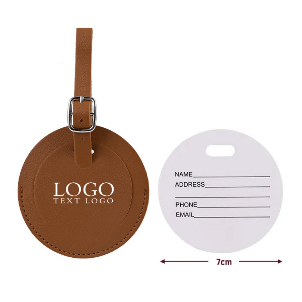 Round Flap Luggage Tags With Logo 18