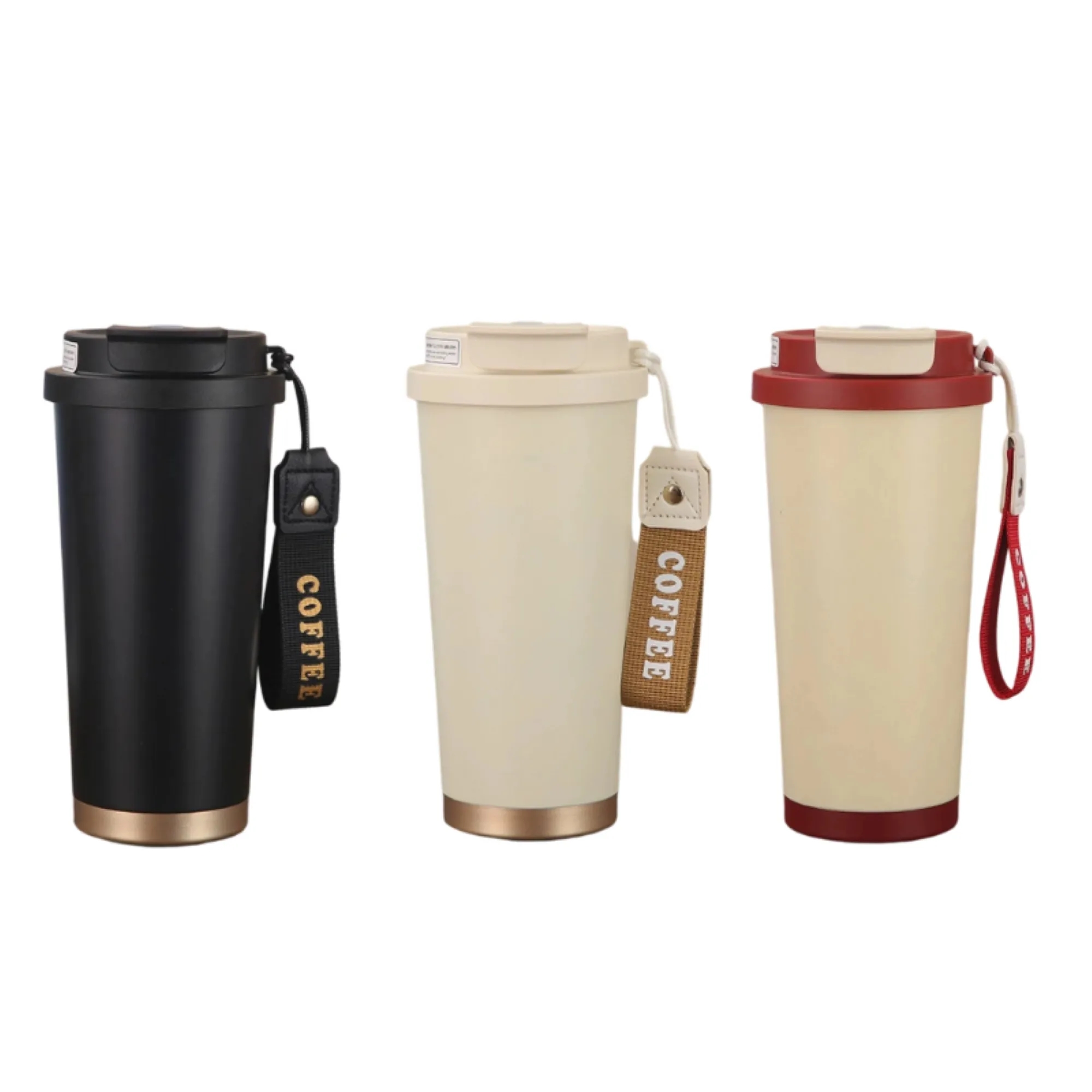 18oz Ceramic Liner Stainless Steel Three Drink Coffee Cup 2