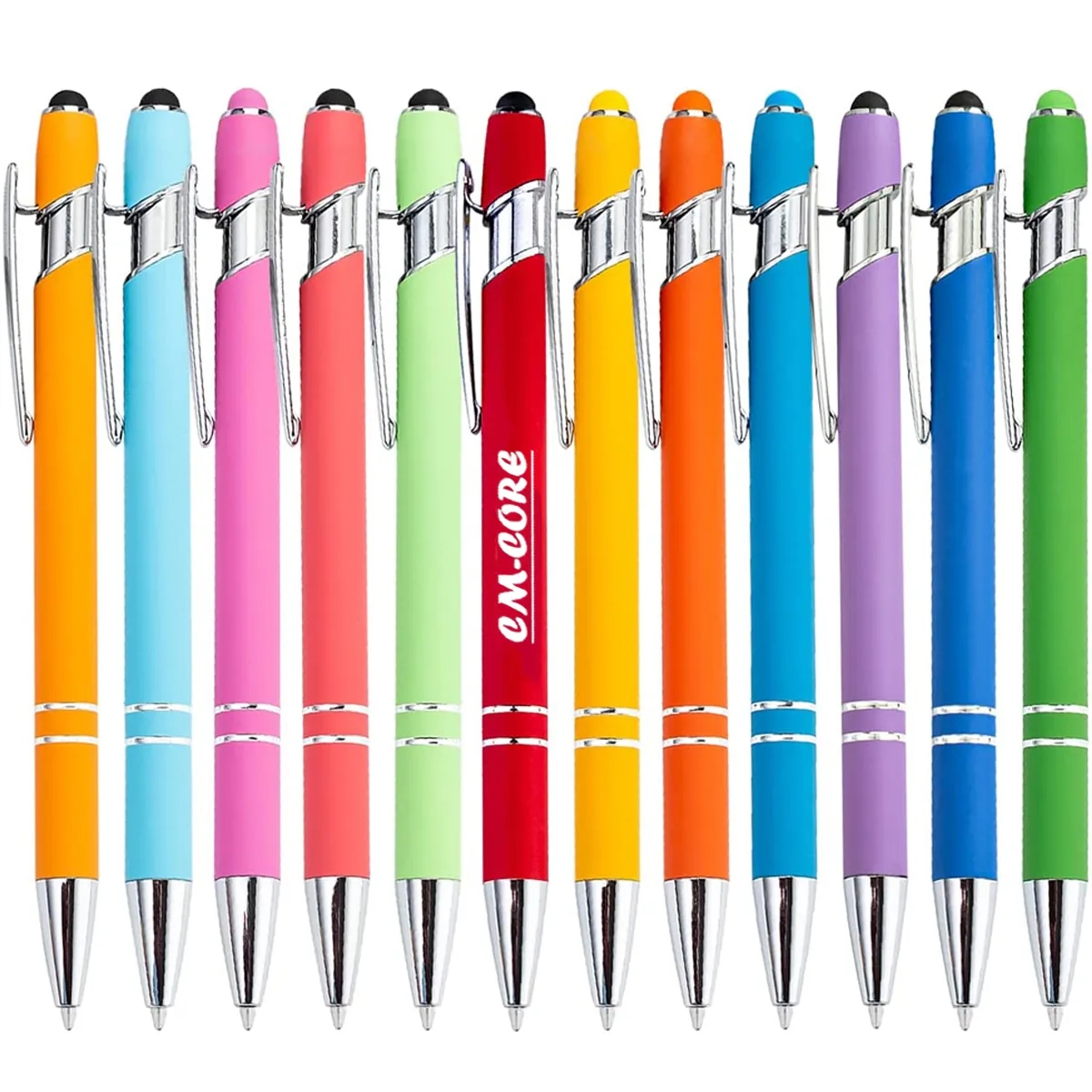 Rubberized Soft Touch Ballpoint Metal Pen 2