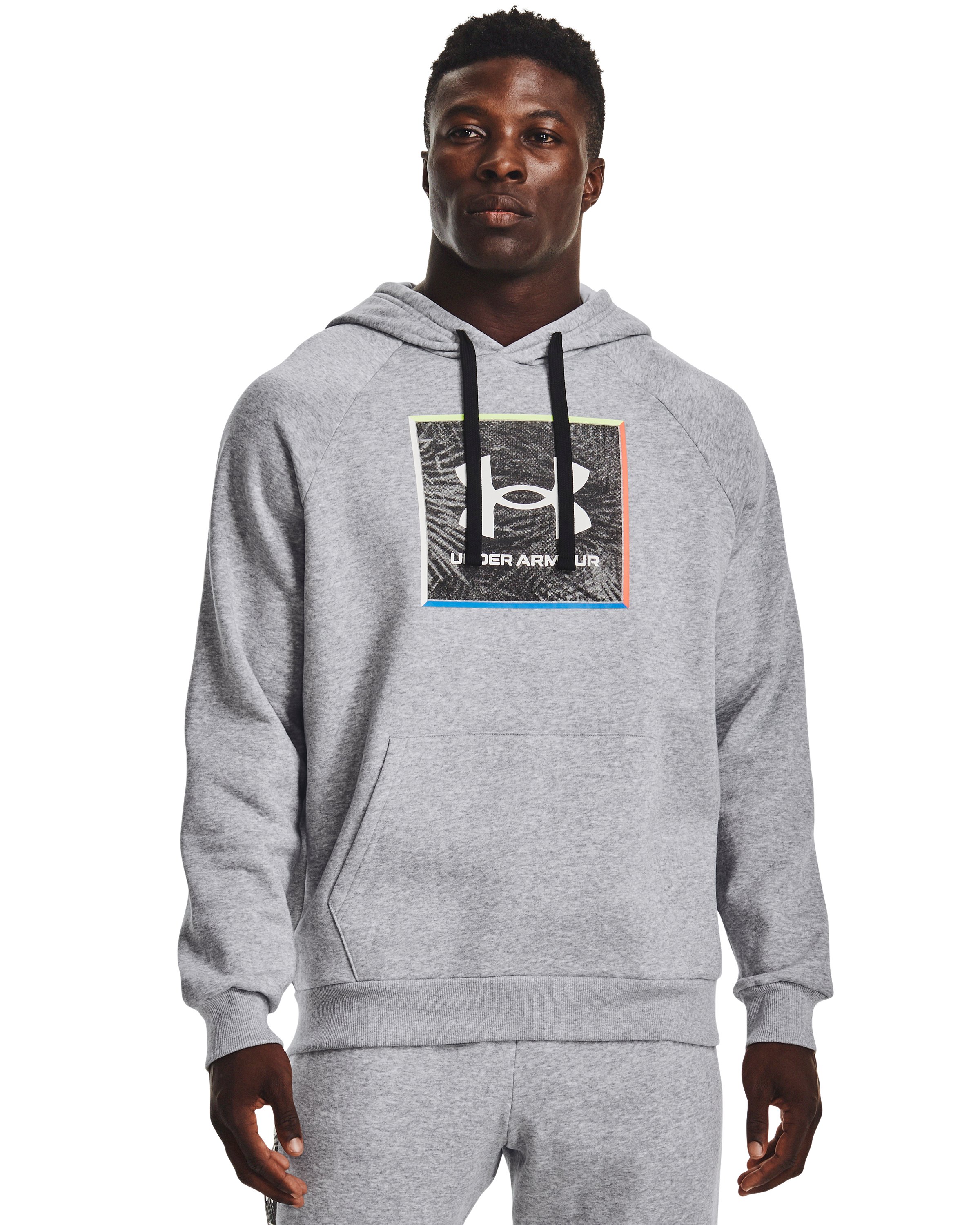 UA Rival Fleece Graphic Men's Hoodie, custom hoodie or sweatshirt with logo imprint 2