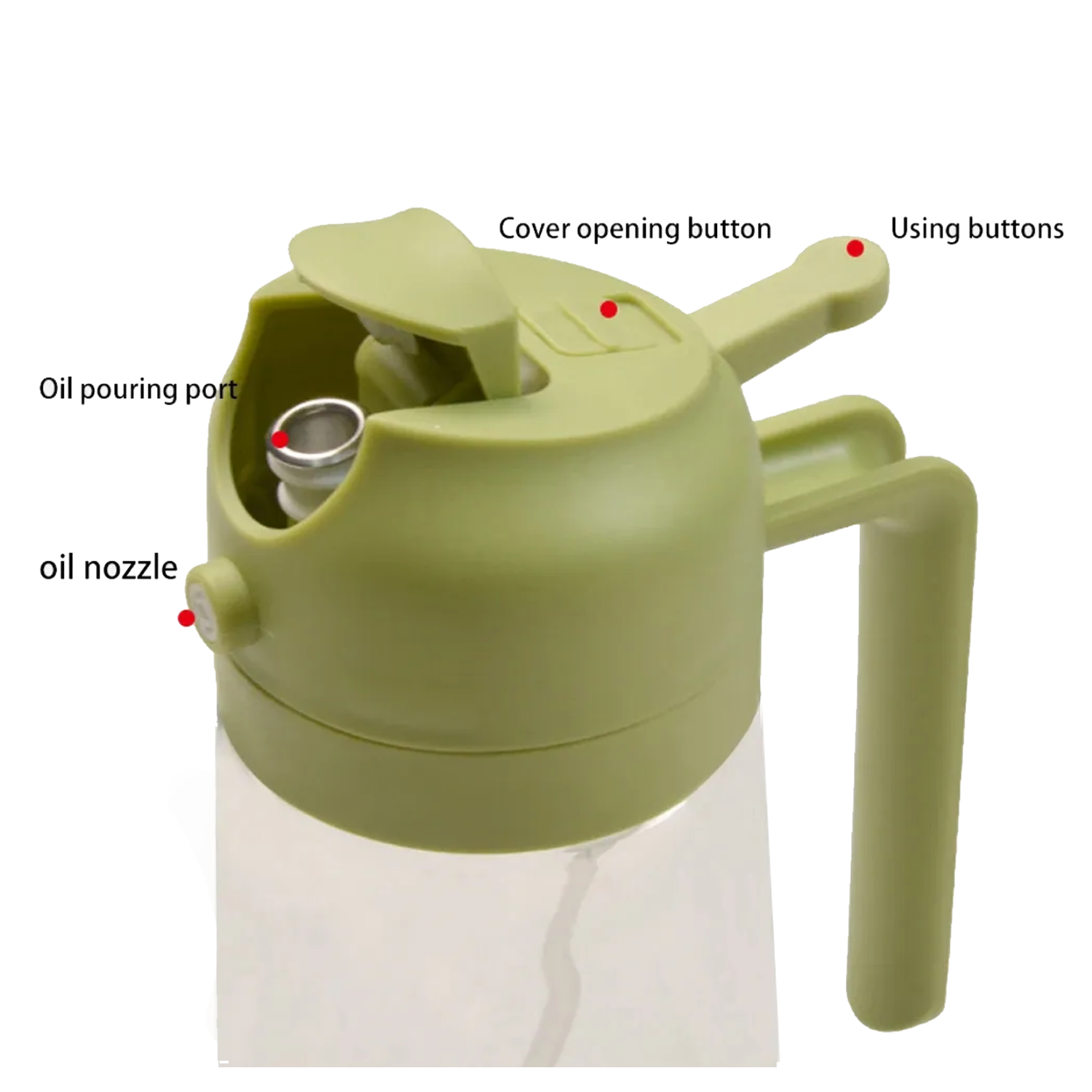 16oz Olive Oil Dispenser Dual-Purpose Camping BBQ Bottle 5