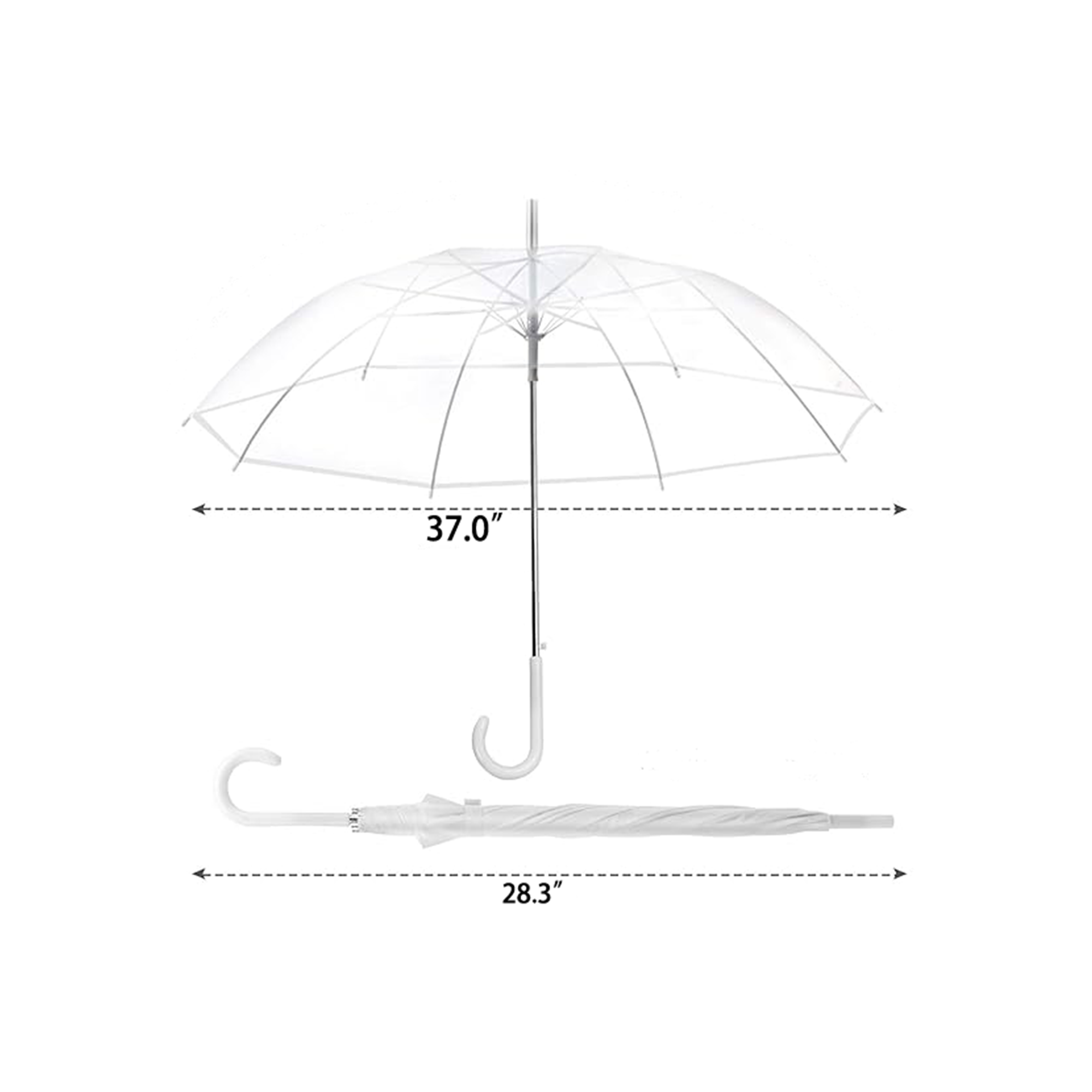 MOQ 20 PCS PVC Transparent Umbrella 5