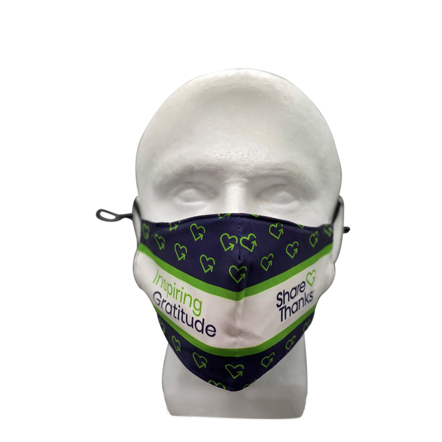 2-Ply Reusable Face Mask with Adjustable Ear Loops