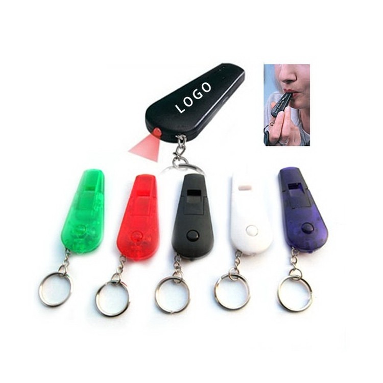 Whistle Keychain With Led Flashlight 1