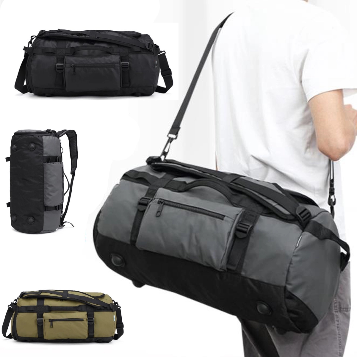 Duffel Bag 21 Inches Foldable Gym for Men Lightweight 3
