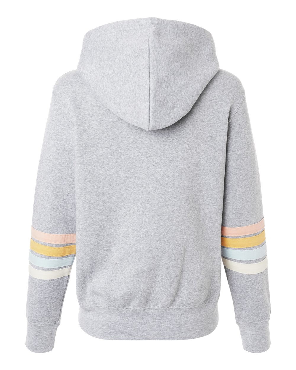 Women's Striped Sleeves Full-Zip Hooded Sweatshirt - W22732 19