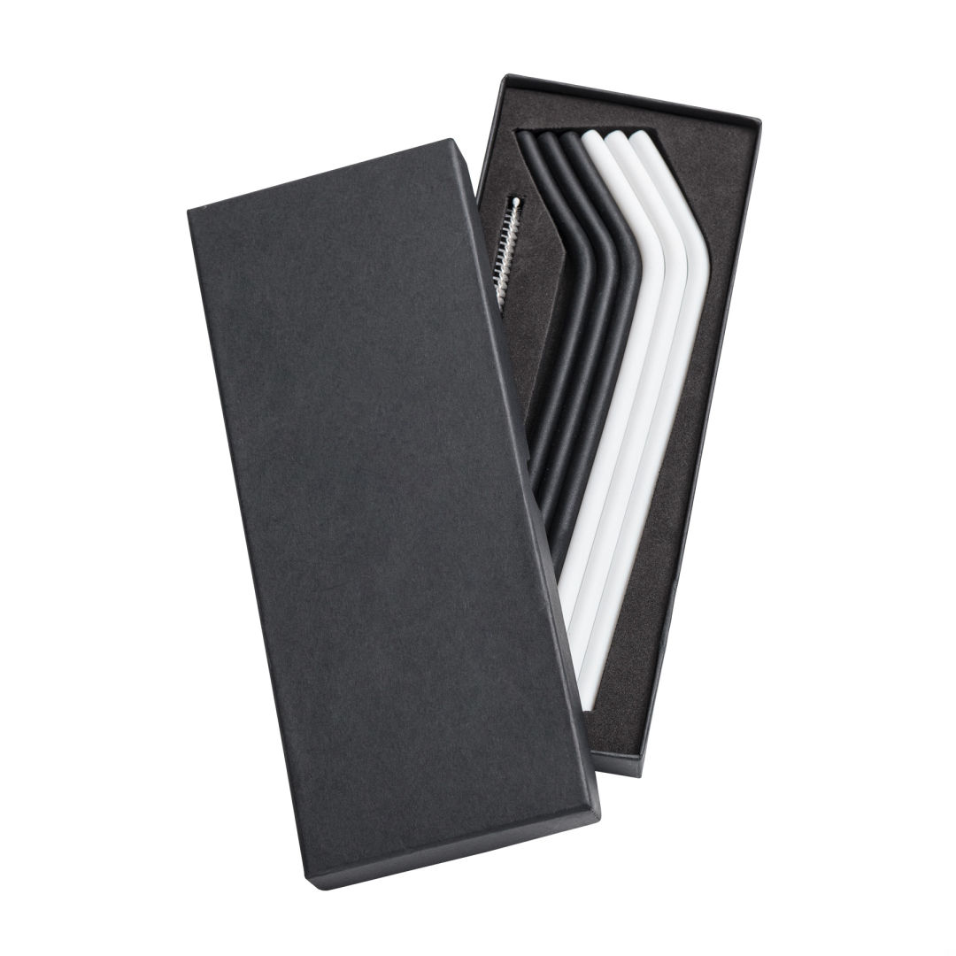 Savor 6pc Silicone Straw Set 1