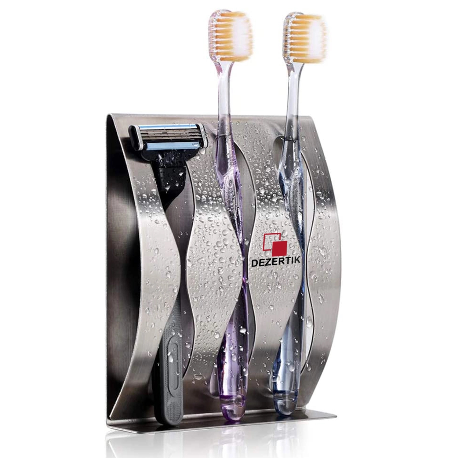 3-Hole Wall-Mounted Toothbrush Holder 6