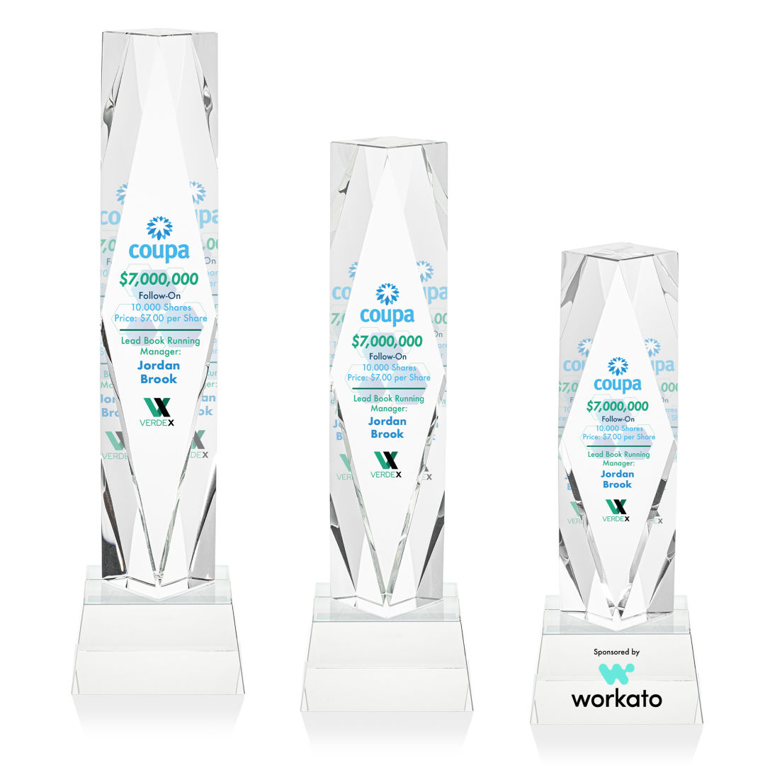 Toscana VividPrint™ Award on Base - Clear 10
