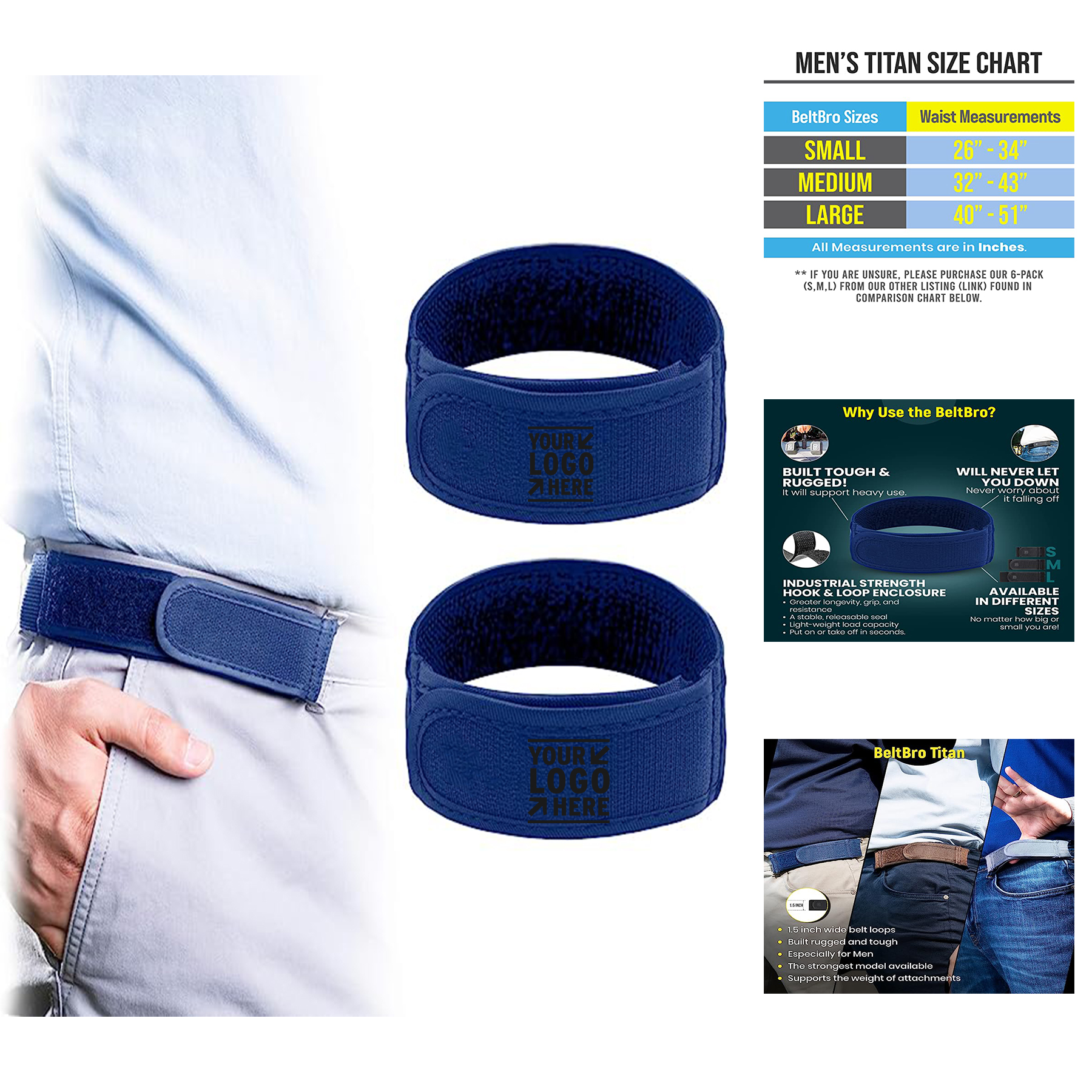 Titan No Buckle Elastic Belt For Men