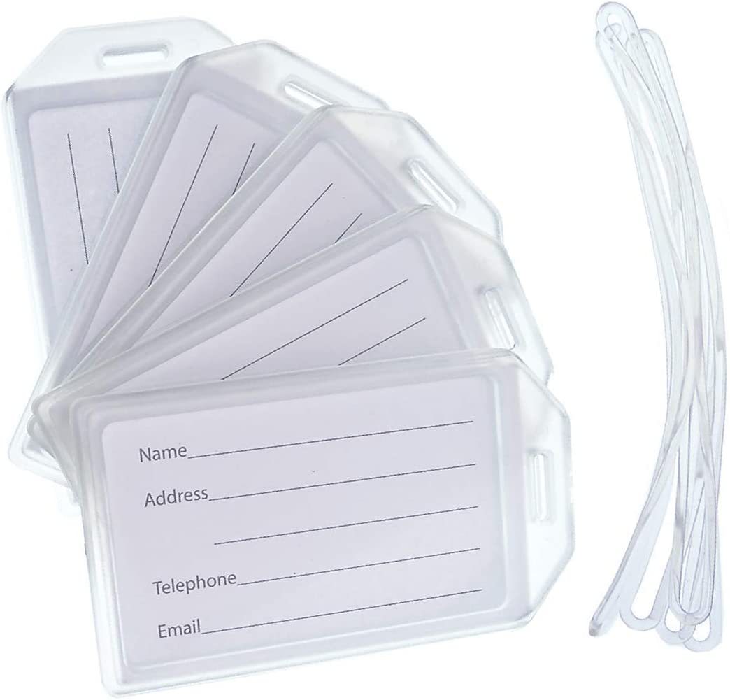 Clear Plastic Bag Tags 6