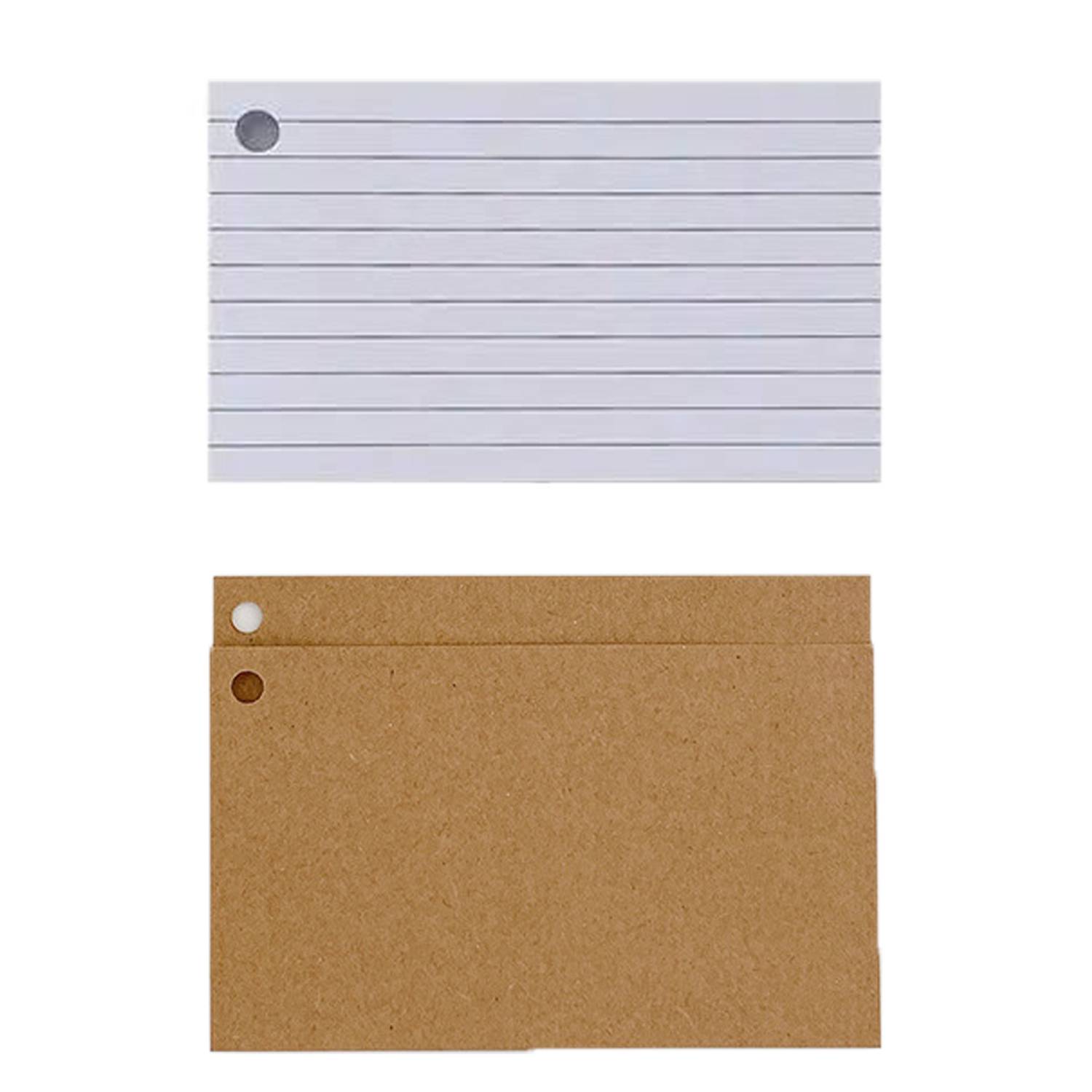 100PCS Double Sided Lined Index Notecards 8