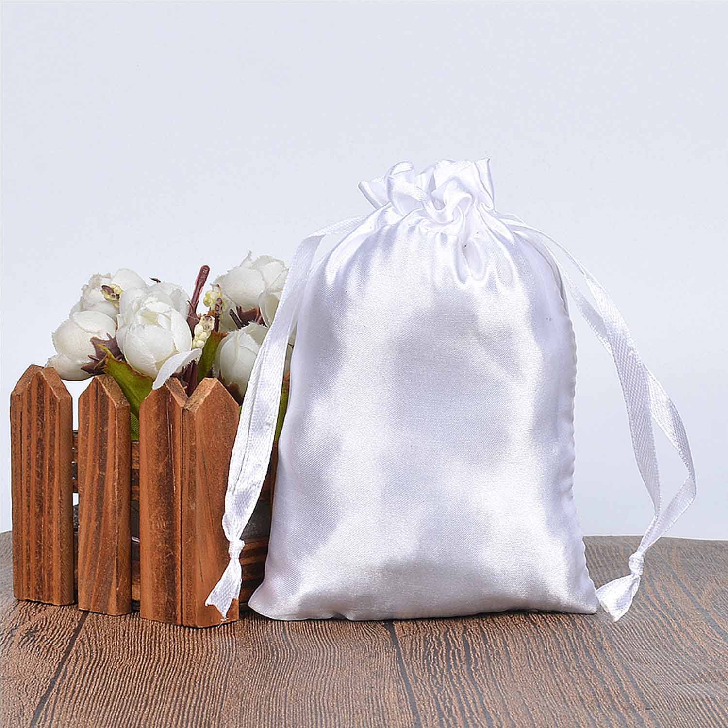 Satin Gift Bags Jewelry Drawstring Pouch 5