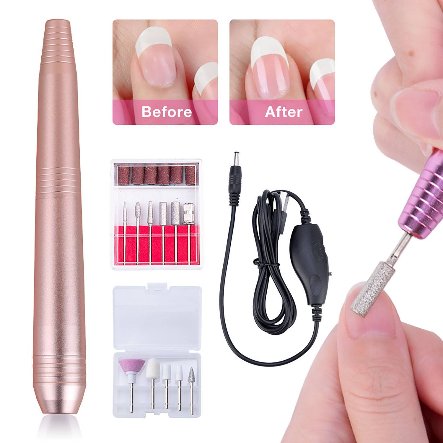 Manicure Portable Electric Nail Drill Kit 2