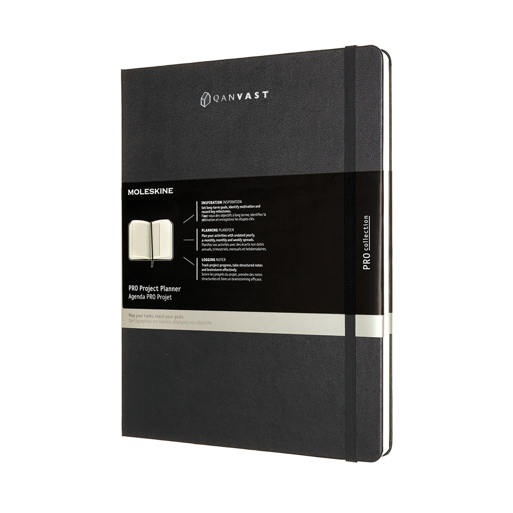 Moleskine® Hard Cover Ruled XL Professional Project Planner 16