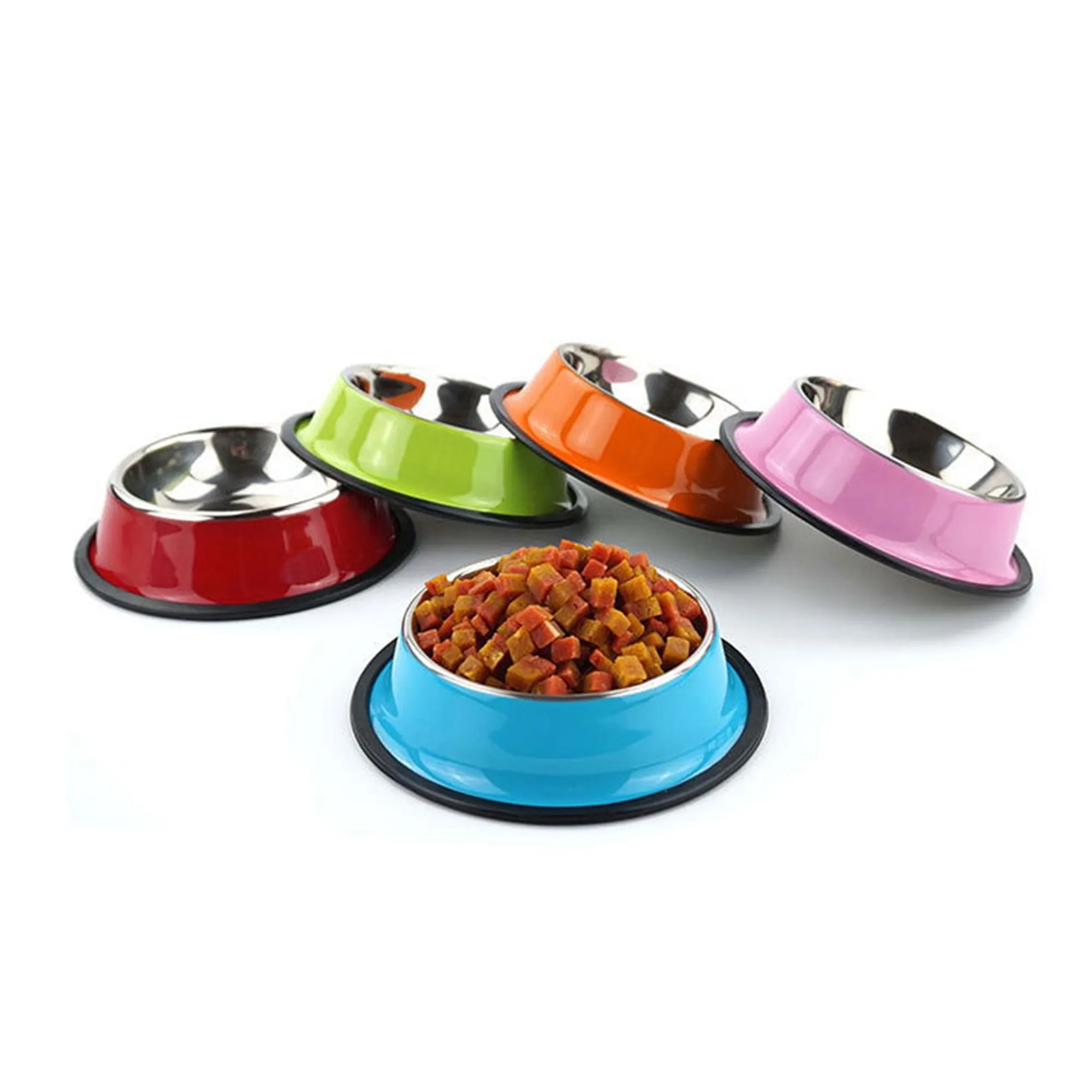 MOQ50 Stainless Steel Baking Paint Dog Bowl 3