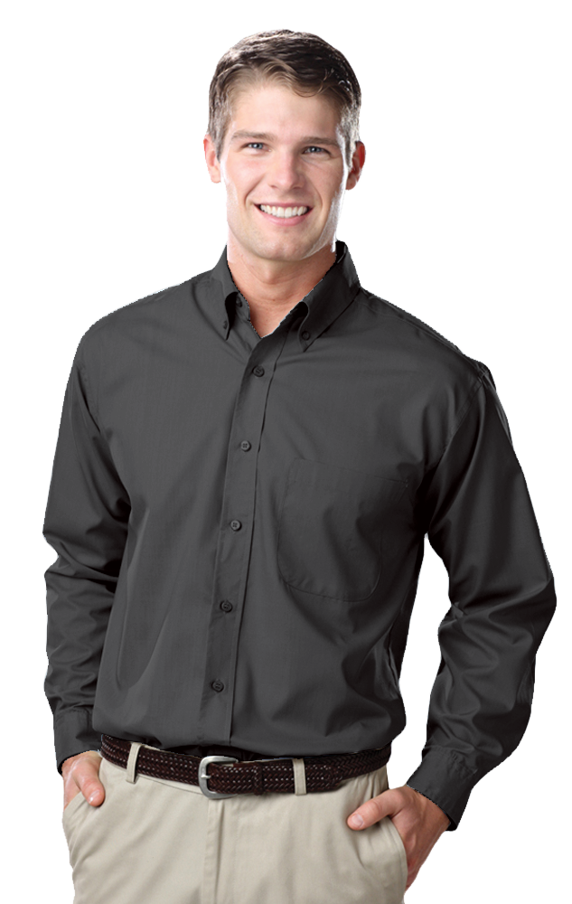 Men's L/S Value Poplin Shirt 2