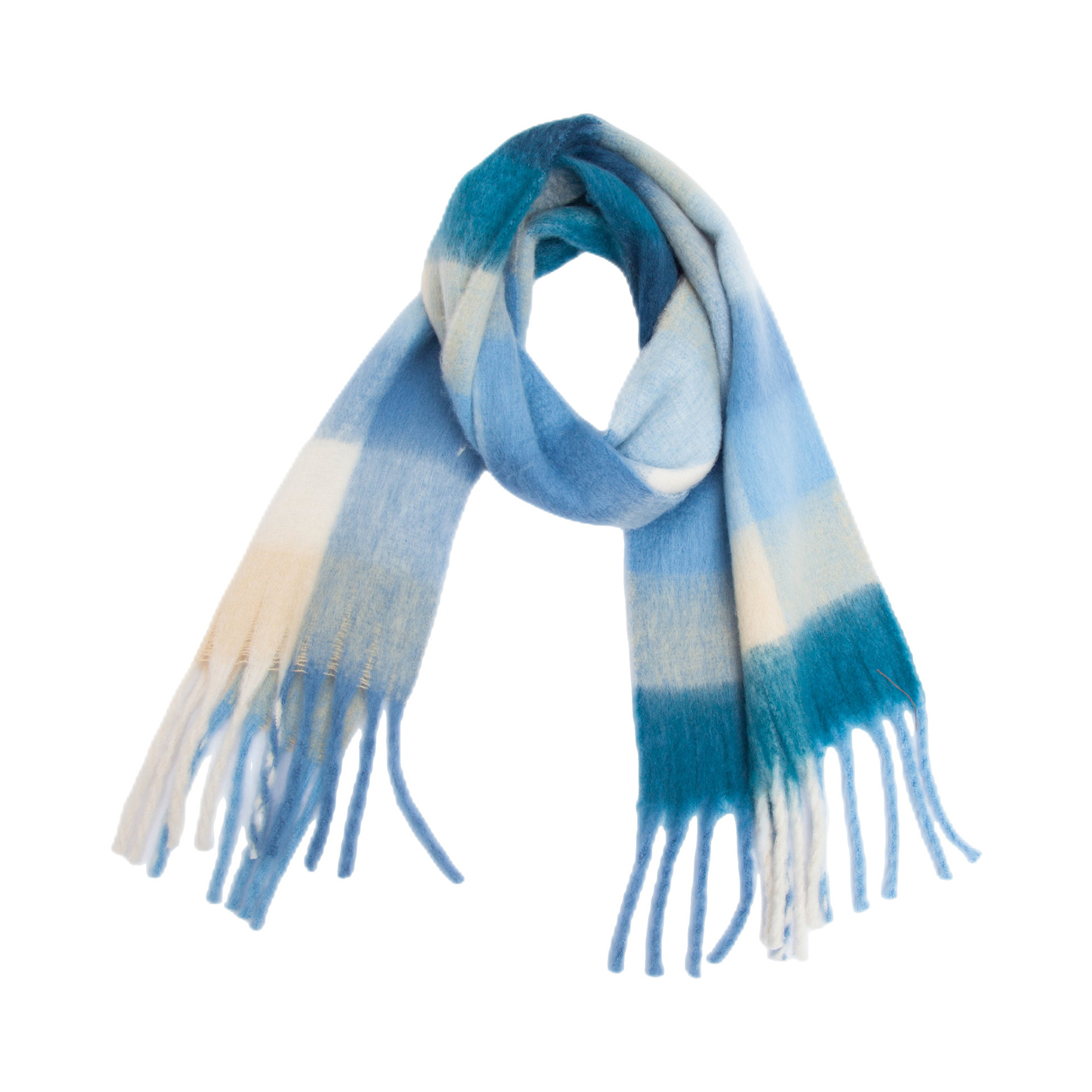 Big Coloured Checked Winter Warm Wrap Scarf 17