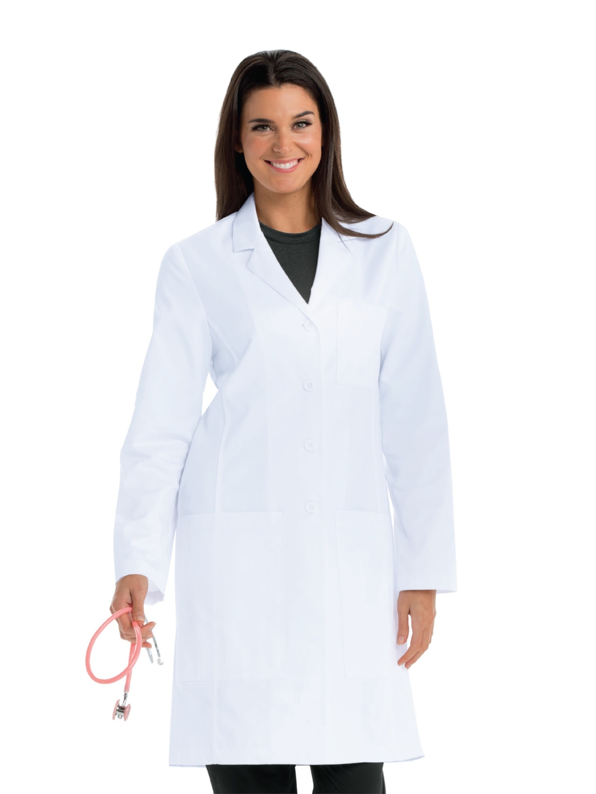 Grey's Anatomy Signature - Women's Two-Pocket 35" Mid-Length Morgan Lab Coat