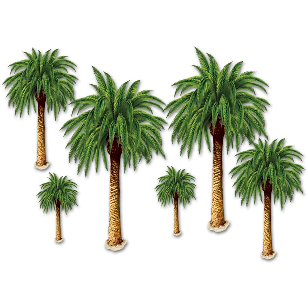 Palm Tree Decoration Sets - 6 Pieces 2