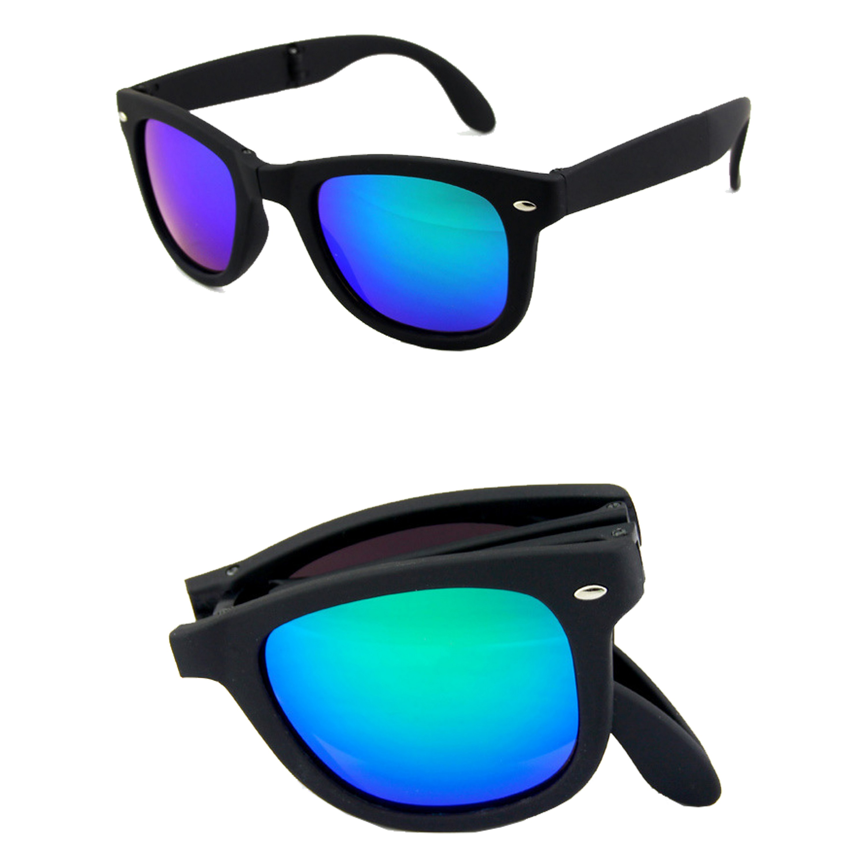 Foldable Colorful Malibu Sunglasses-Ocean 6