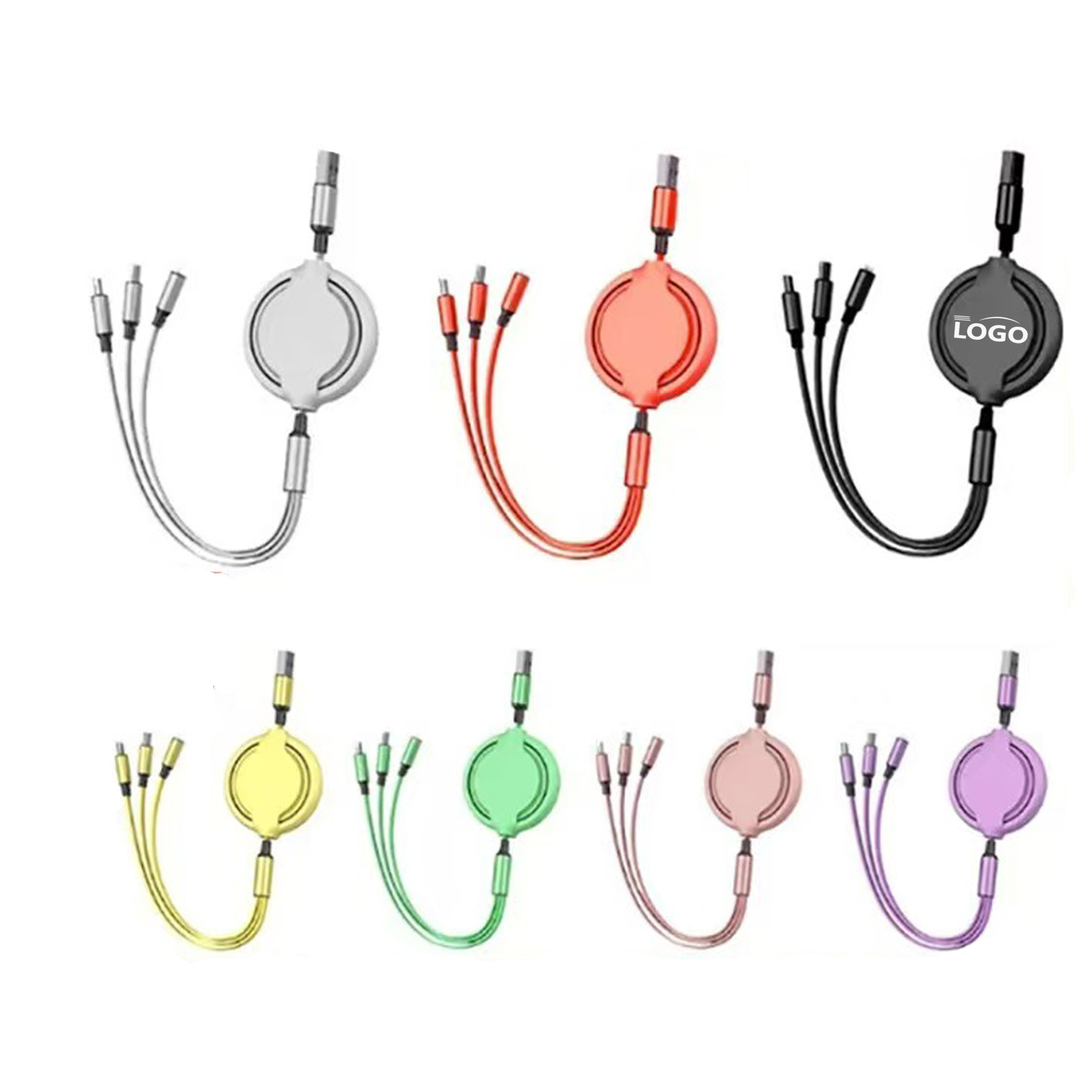 3-in-1 Retractable USB Charging Cable 1