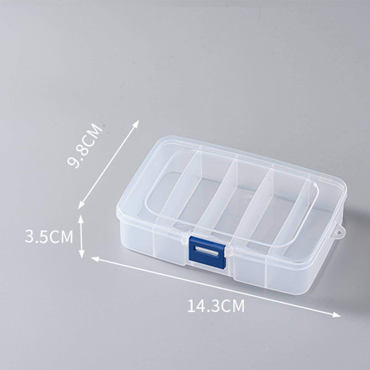 6-Grid Transparent Plastic Bead Organizer Box 7