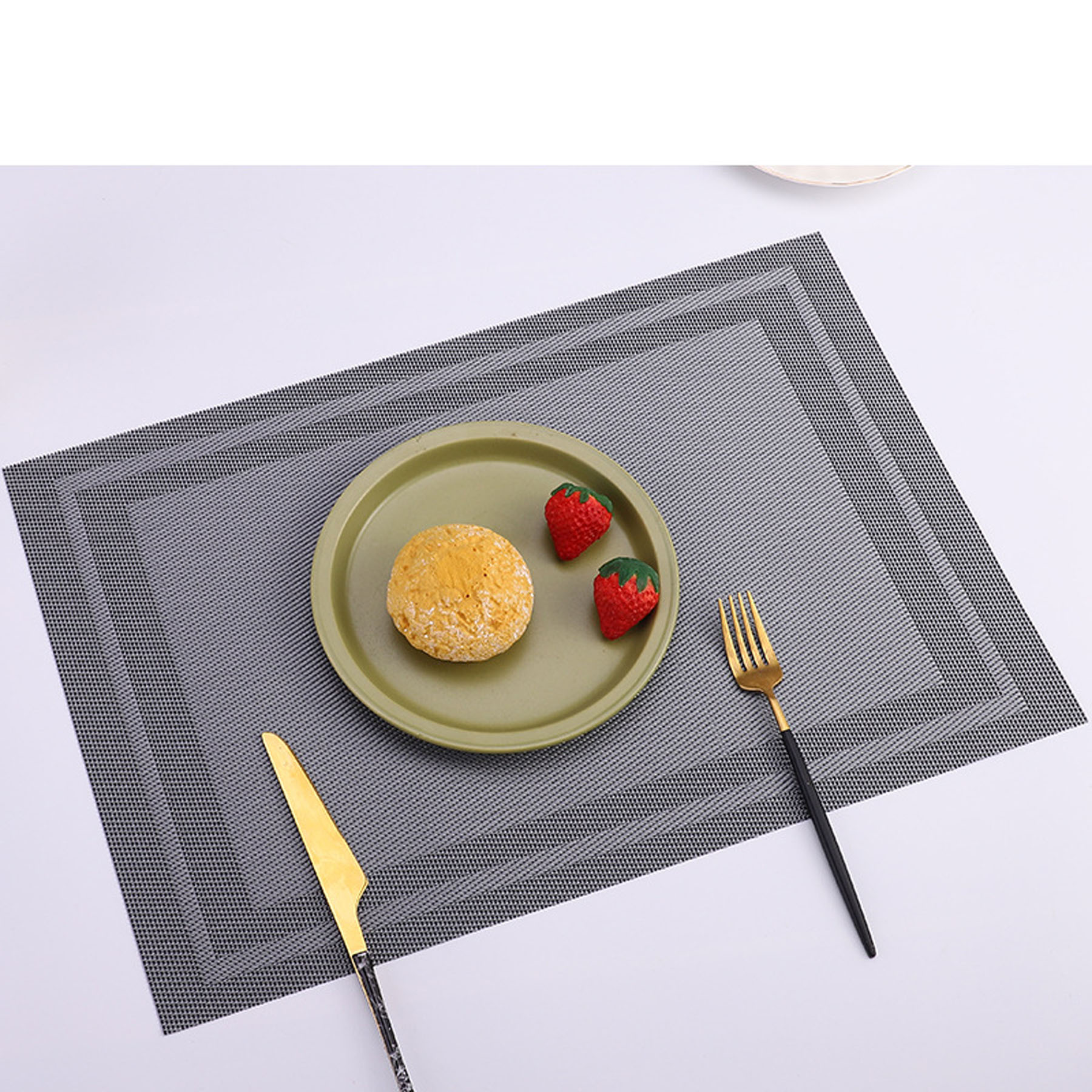 Waterproof PVC Polyester Dining Table Placemat 4