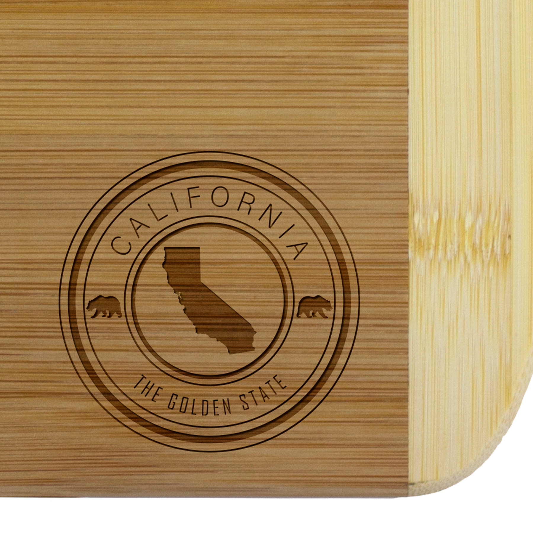 California State Stamp 2-Tone 11" Cutting Board 2