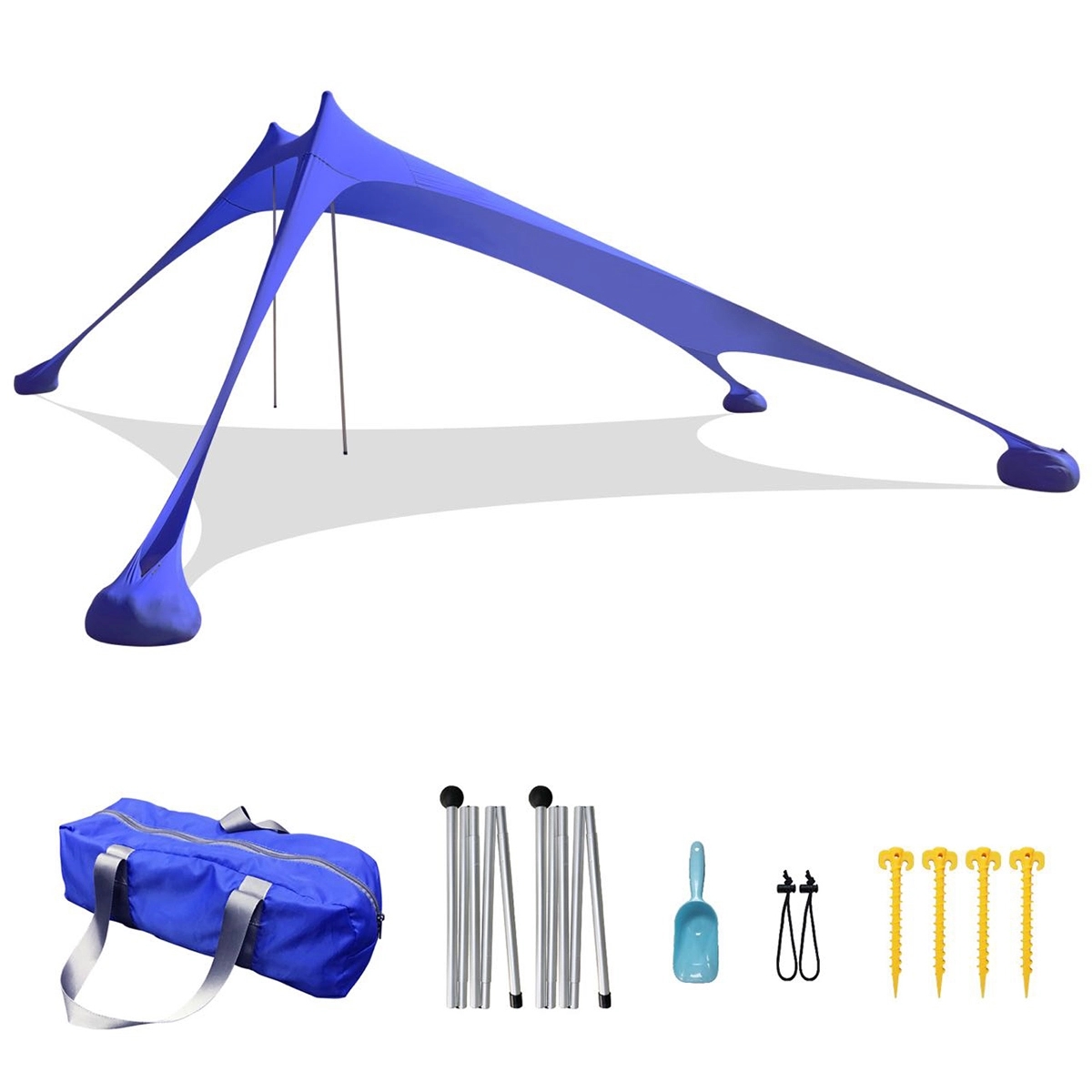 Windproof Sun Protection Canopy With Carry Bag 5
