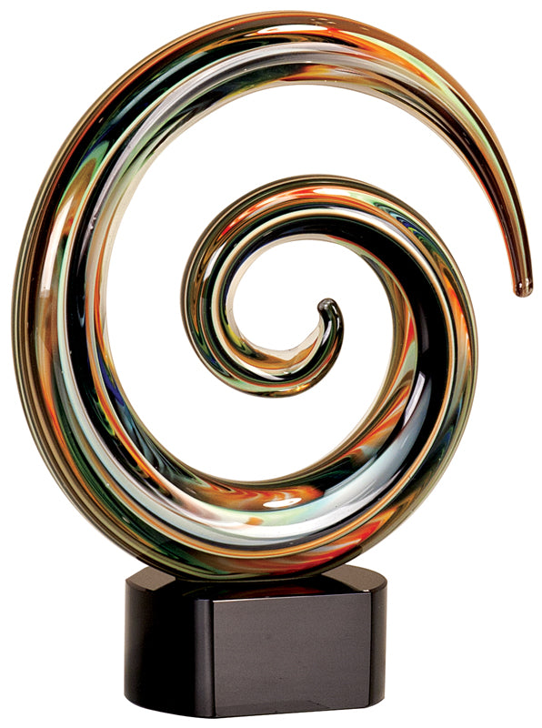 9.25" Swirl Art Glass 2