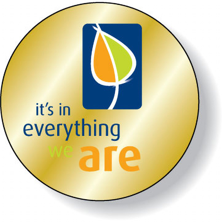 Bright Gold Foil Paper Roll Labels Stock Circle (1.75" Dia.)