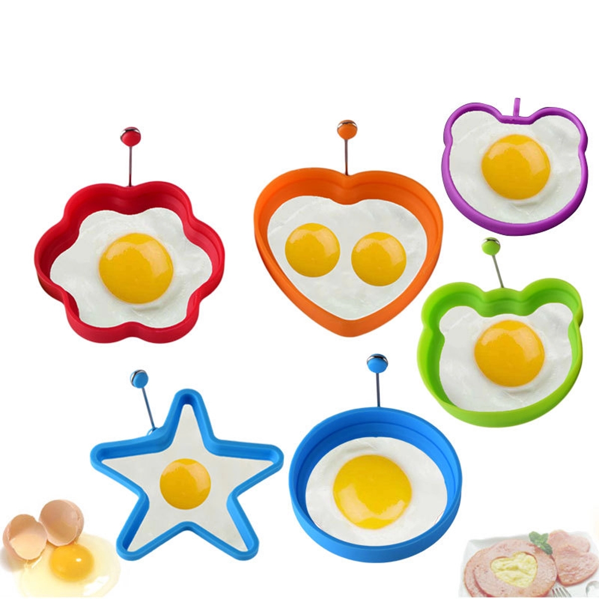 Silicone Round Pancake And Egg Rings 3