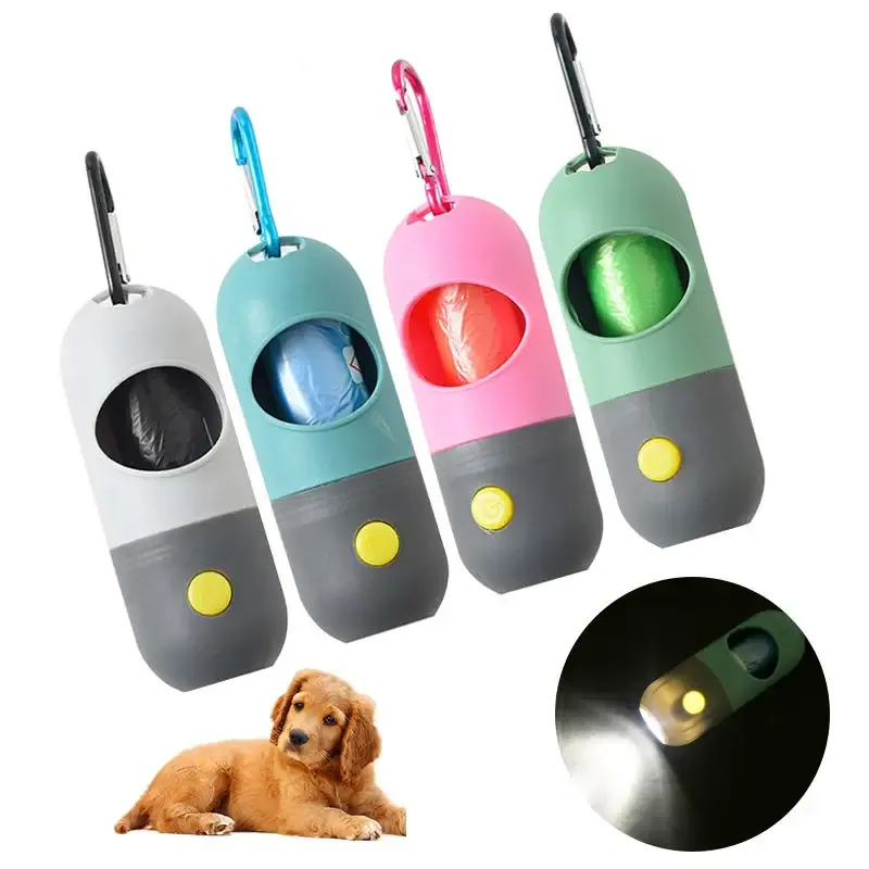 1.7"x4.3" Poop Bag Dispenser With LED Flashlight 4
