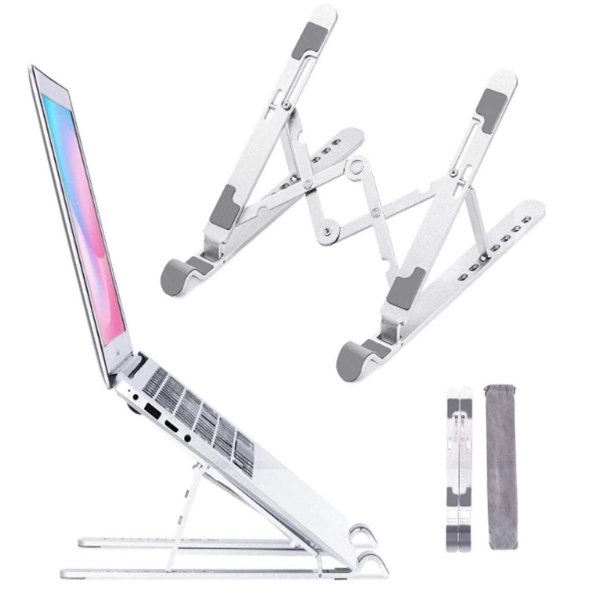 Adjustable Portable Aluminum Notebook Laptop Stand Bracket 2