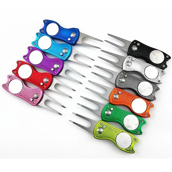 Stainless Steel Golf Pitchfork Divot Repair Tool 7