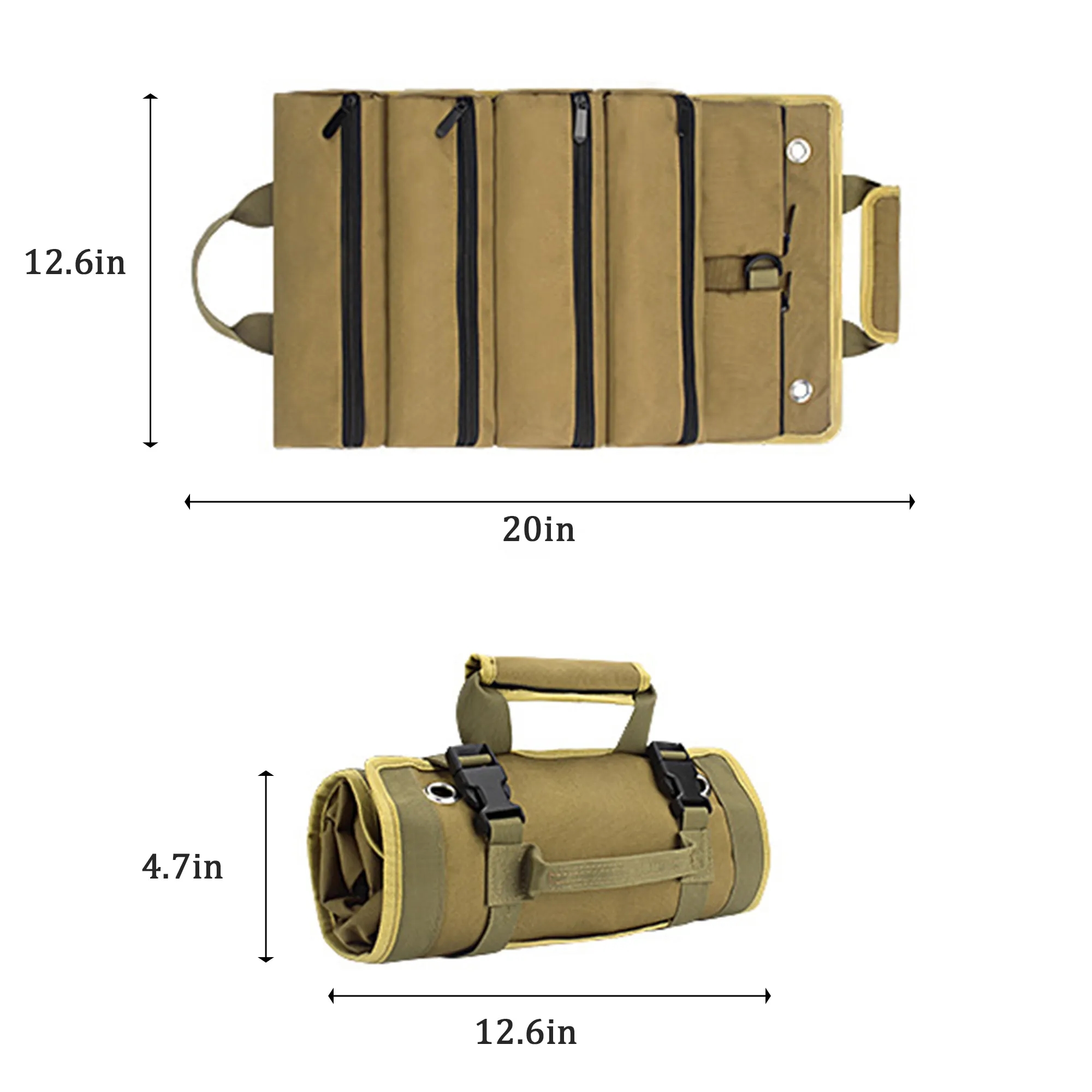 Heavy Duty Roll Up Tool Bag MOQ 10pcs 1